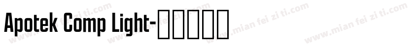 Apotek Comp Light字体转换